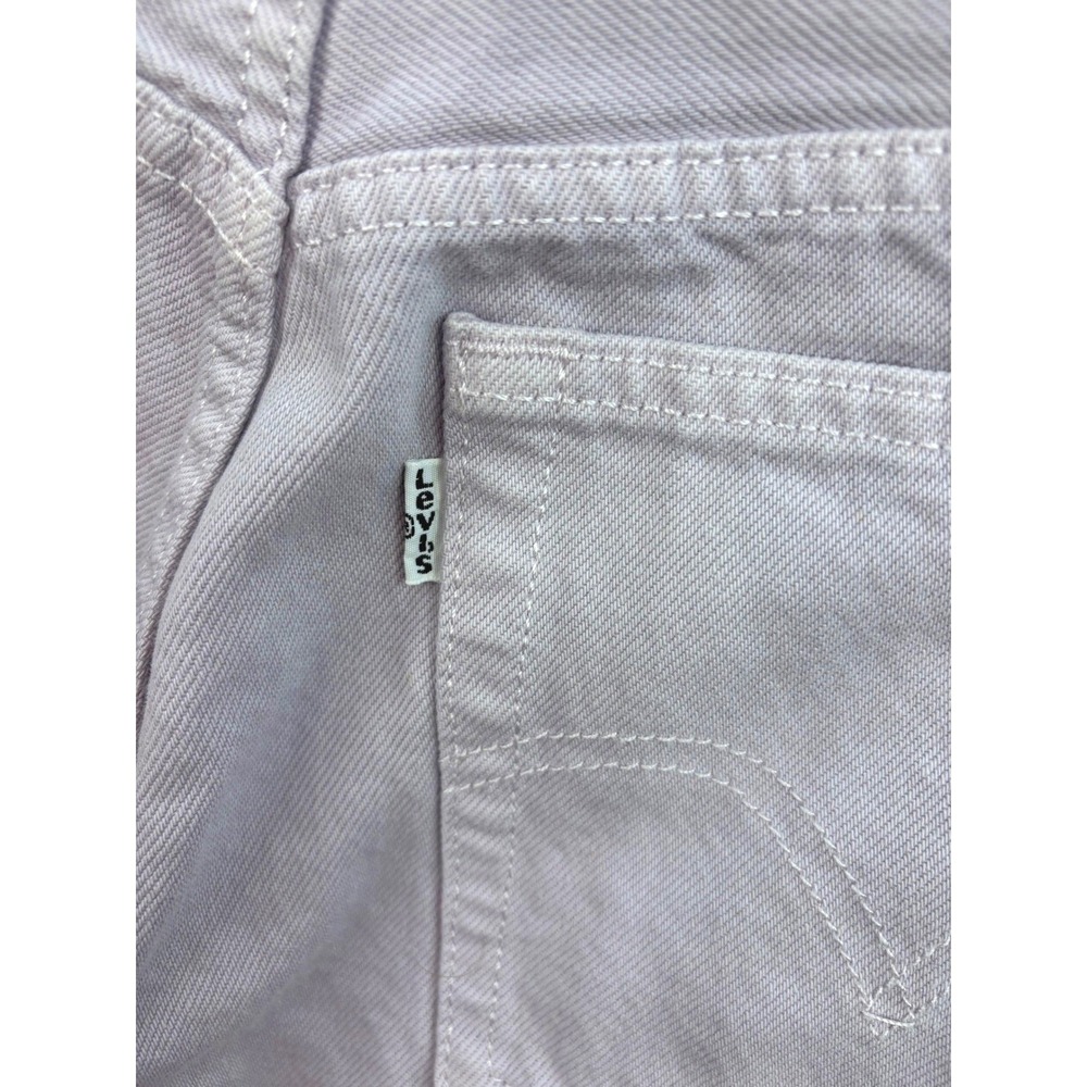 LEVI'S Shorts Women's 28 Lilac Purple 501 High Rise Button Fly Jean Short NWT - Picture 6 of 7